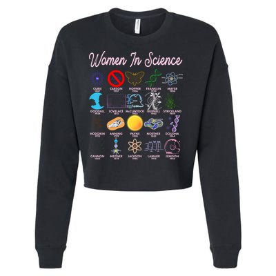 Famous Females Of Science Cropped Pullover Crew