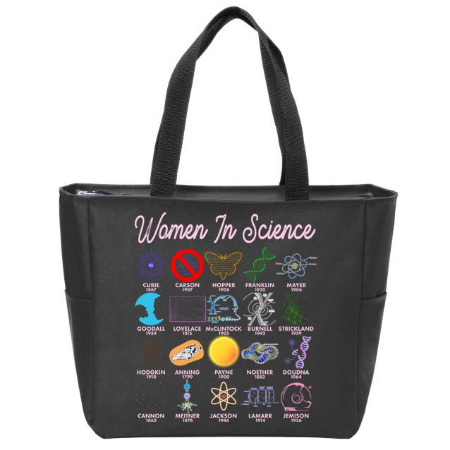 Famous Females Of Science Zip Tote Bag