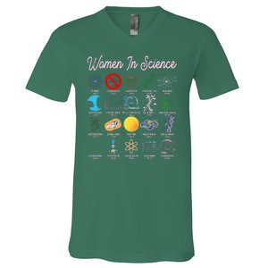 Famous Females Of Science V-Neck T-Shirt