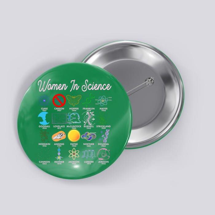 Famous Females Of Science Button