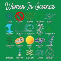 Famous Females Of Science Button