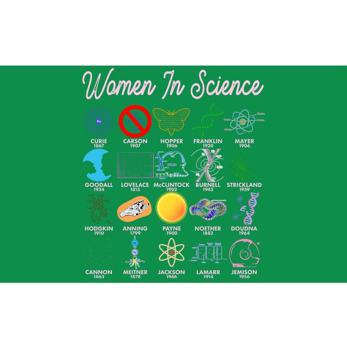 Famous Females Of Science Bumper Sticker