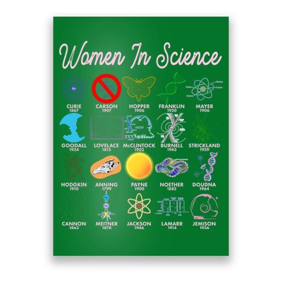 Famous Females Of Science Poster