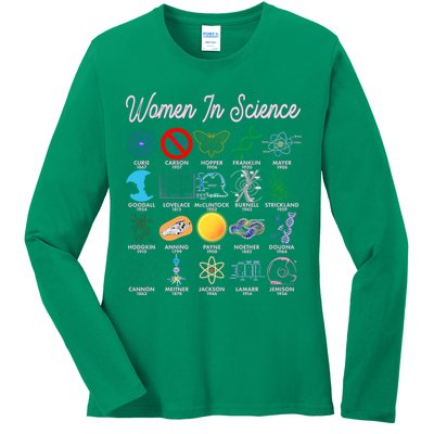 Famous Females Of Science Ladies Long Sleeve Shirt