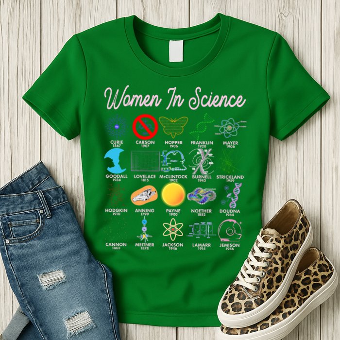 Famous Females Of Science Womens T-Shirt