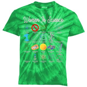 Famous Females Of Science Kids Tie-Dye T-Shirt