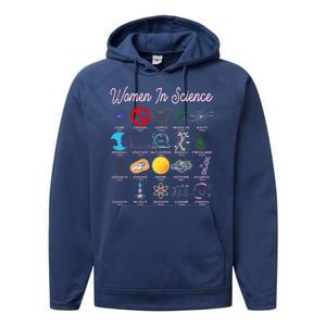 Famous Females Of Science Performance Fleece Hoodie