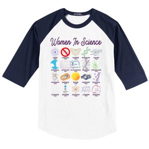 Famous Females Of Science Baseball Sleeve Shirt