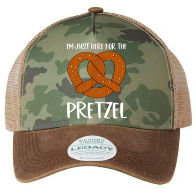 Funny Foodie Oktoberfest Im Just Here For The Pretzel Legacy Tie Dye Trucker Hat