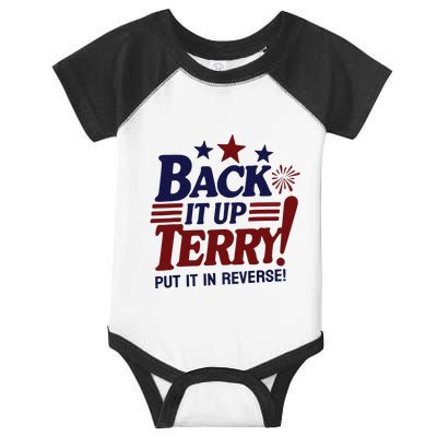 Funny Fourth Of July Back It Up Terry Put It In Reverse Infant Baby Jersey Bodysuit