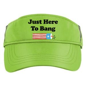 Funny Fourth Of July 4th Of July I'm Just Here To Bang Adult Drive Performance Visor