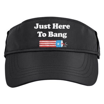 Funny Fourth Of July 4th Of July I'm Just Here To Bang Adult Drive Performance Visor