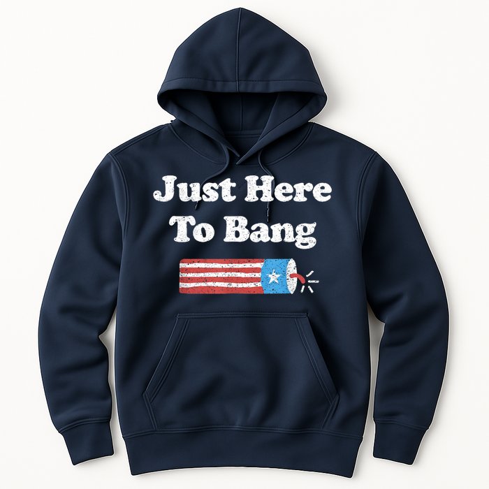 Funny Fourth Of July 4th Of July I'm Just Here To Bang Hoodie