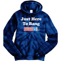 Funny Fourth Of July 4th Of July I'm Just Here To Bang Tie Dye Hoodie