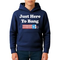 Funny Fourth Of July 4th Of July I'm Just Here To Bang Kids Hoodie