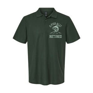 Funny Fishing Ofishally Retired Est 2024 Softstyle Adult Sport Polo