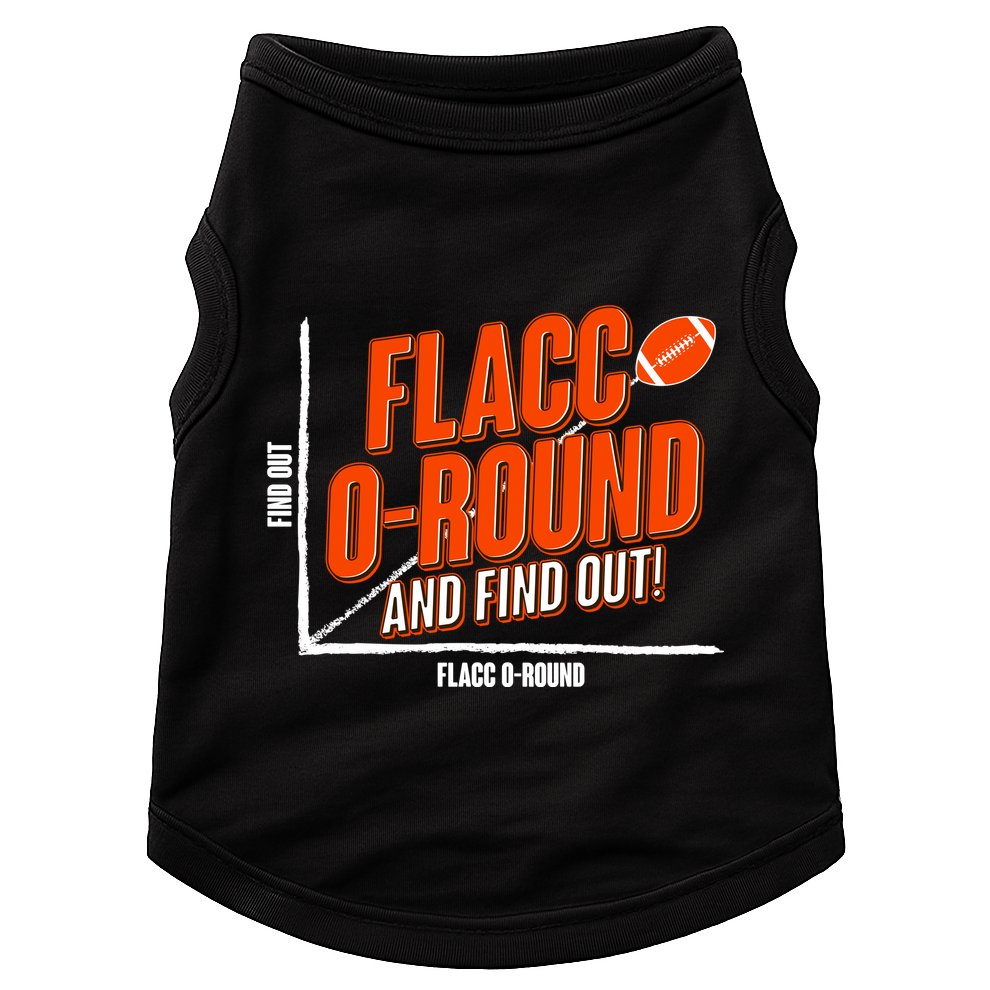 Funny Flacc O Round And Find Out Football Fan Doggie Tank