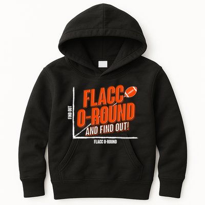 Funny Flacc O Round And Find Out Football Fan Kids Hoodie