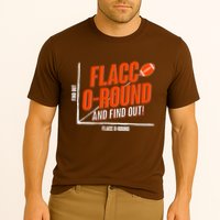 Funny Flacc O Round And Find Out Football Fan Cooling Performance Crew T-Shirt