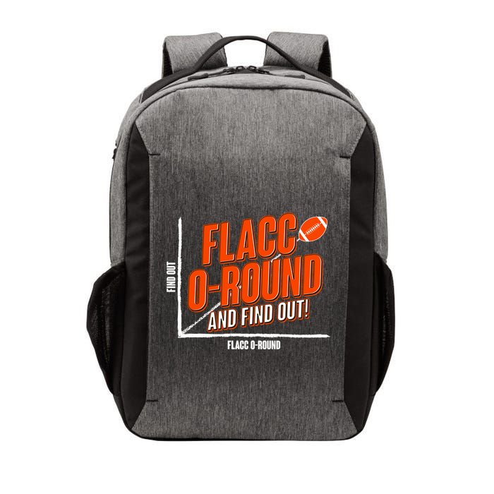 Funny Flacc O Round And Find Out Football Fan Vector Backpack