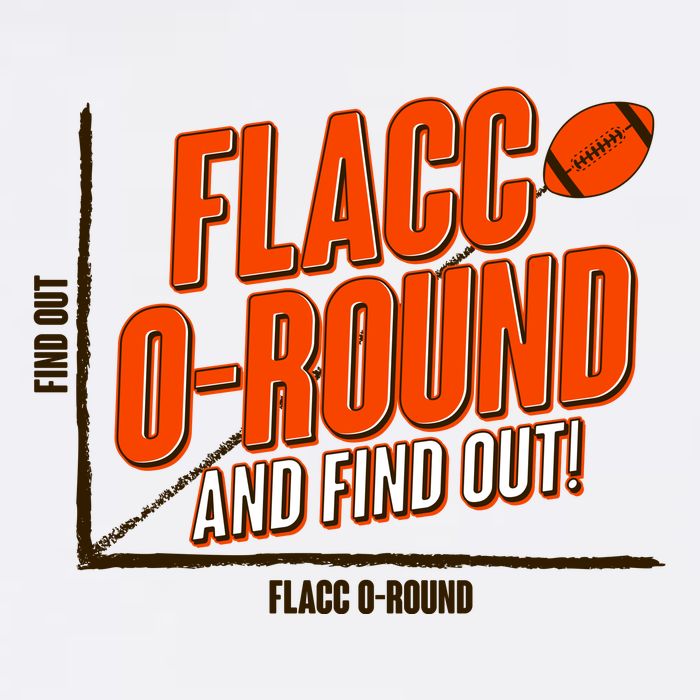 Funny Flacc O Round And Find Out Football Fan Garment-Dyed Sweatshirt