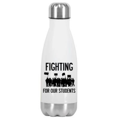 Fighting For Our Students Los Angeles Teacher Strike Stainless Steel Insulated Water Bottle