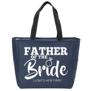 Funny Father Of The Bride Fatherly Love Dad Zip Tote Bag