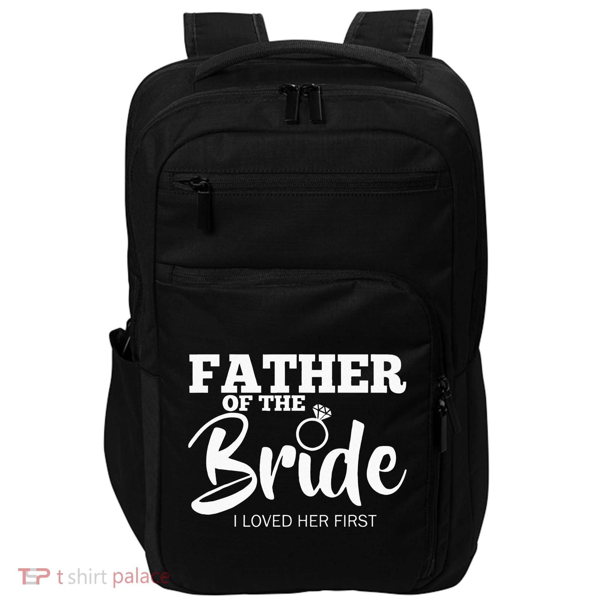 Funny Father Of The Bride Fatherly Love Dad Impact Tech Backpack