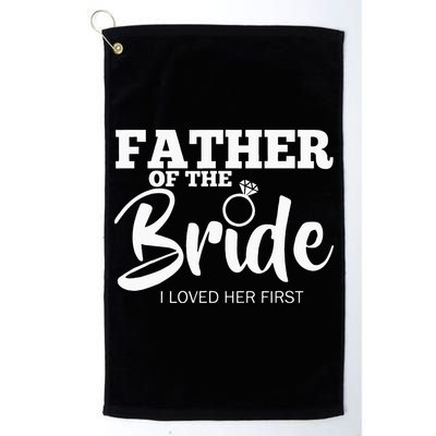 Funny Father Of The Bride Fatherly Love Dad Golf Towel