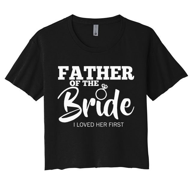 Funny Father Of The Bride Fatherly Love Dad Crop Top
