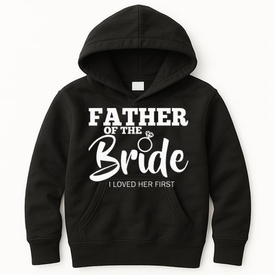 Funny Father Of The Bride Fatherly Love Dad Kids Hoodie