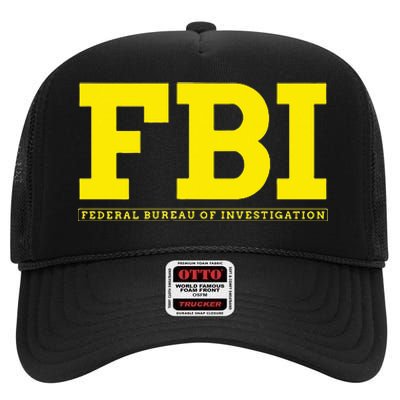 Fbi Federal Office For Investigation Officers High Crown Mesh Back Trucker Hat