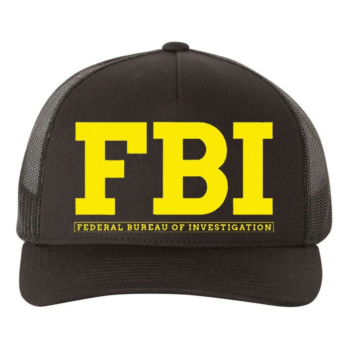 Fbi Federal Office For Investigation Officers Yupoong Adult 5-Panel Trucker Hat