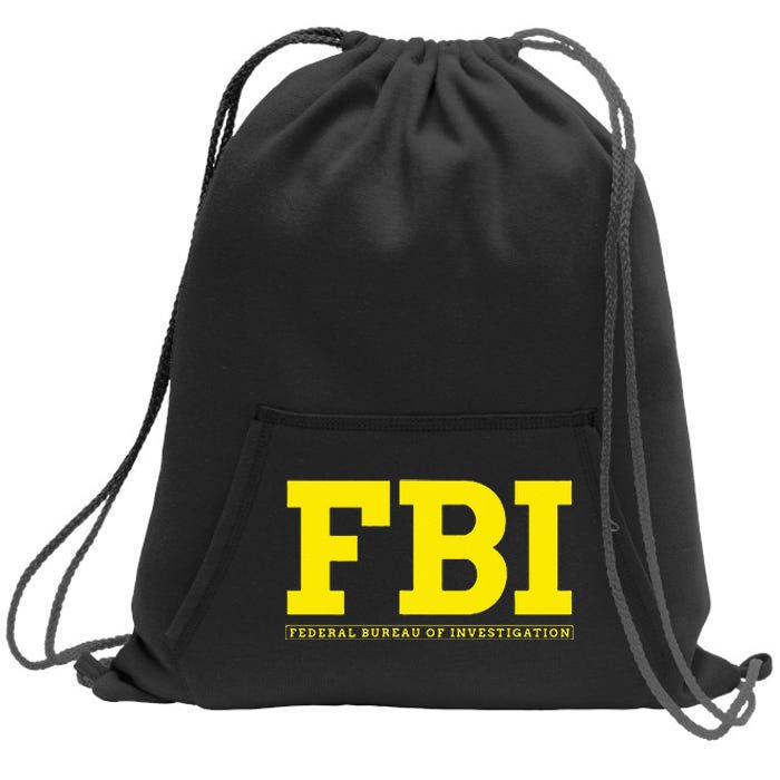 Fbi Federal Office For Investigation Officers Sweatshirt Cinch Pack Bag