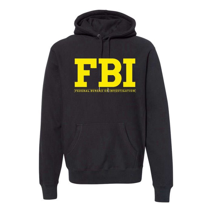 Fbi Federal Office For Investigation Officers Premium Hoodie