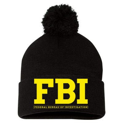 Fbi Federal Office For Investigation Officers Pom Pom 12in Knit Beanie