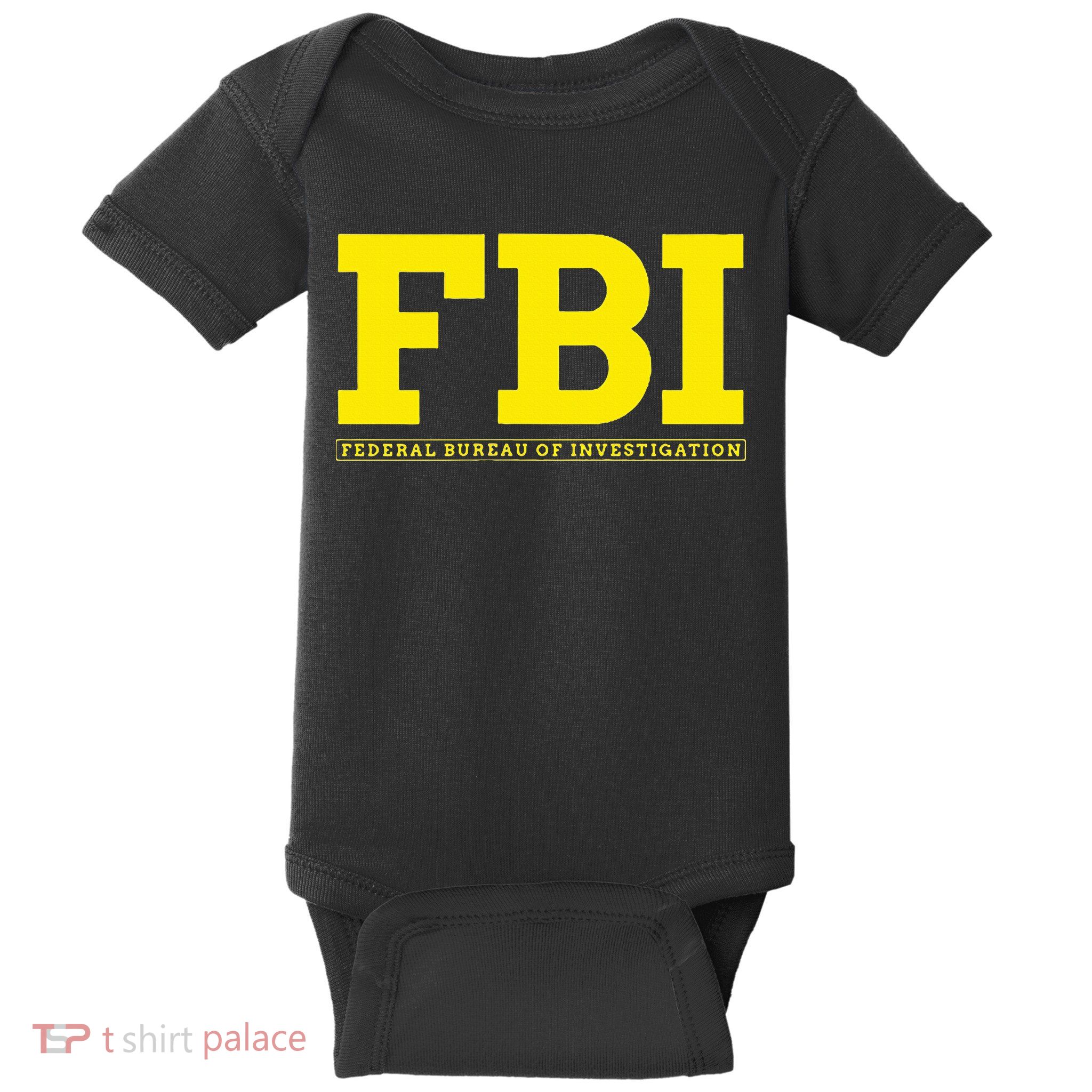 Fbi Federal Office For Investigation Officers Baby Bodysuit