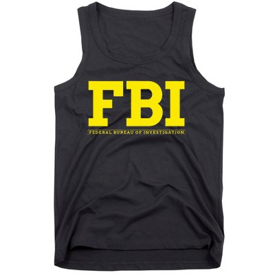 Fbi Federal Office For Investigation Officers Tank Top