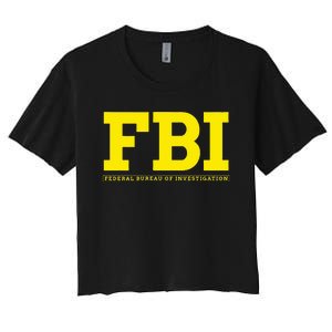 Fbi Federal Office For Investigation Officers Women's Crop Top Tee