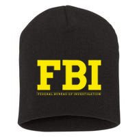 Fbi Federal Office For Investigation Officers Short Acrylic Beanie