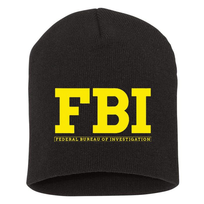 Fbi Federal Office For Investigation Officers Short Acrylic Beanie