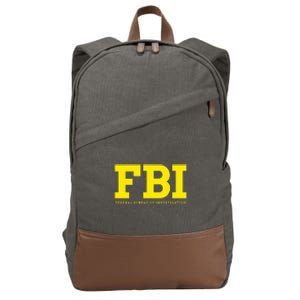 Fbi Federal Office For Investigation Officers Cotton Canvas Backpack