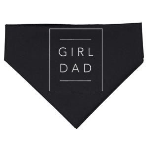 Funny Father Of Girlss Proud New Girlss Dad Daughter Fathers Day USA-Made Doggie Bandana