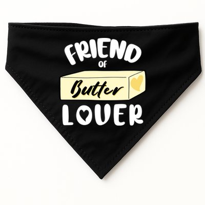 Funny Friend Of Butter Lover Matching Group USA-Made Doggie Bandana