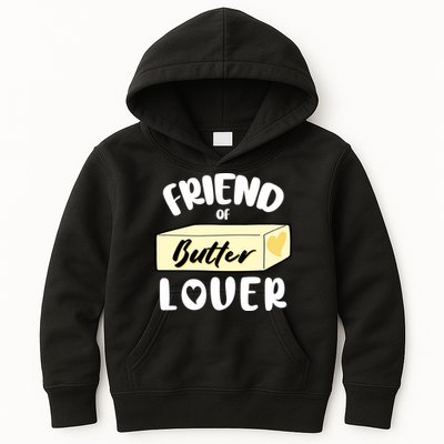 Funny Friend Of Butter Lover Matching Group Kids Hoodie