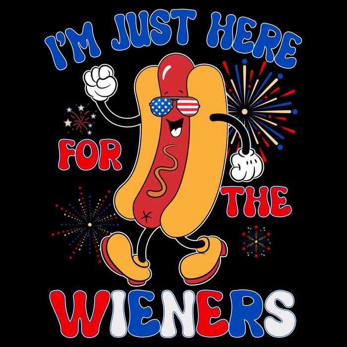 Funny Fouth Of July IM Just Here For The Wieners Hotdog Lover Apron