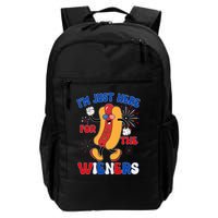 Funny Fouth Of July IM Just Here For The Wieners Hotdog Lover Backpack