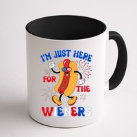 Funny Fouth Of July IM Just Here For The Wieners Hotdog Lover Mug