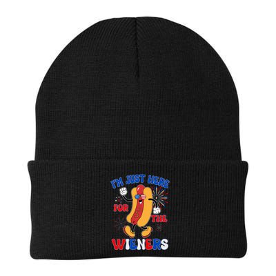 Funny Fouth Of July IM Just Here For The Wieners Hotdog Lover Beanie