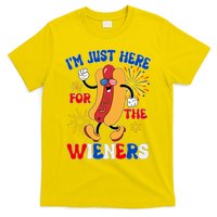 Funny Fouth Of July IM Just Here For The Wieners Hotdog Lover T-Shirt
